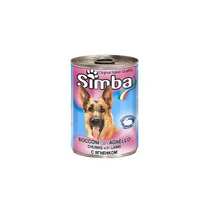 שימור סימבה לכלב עם חתיכות כבש 400 גרם - Simba