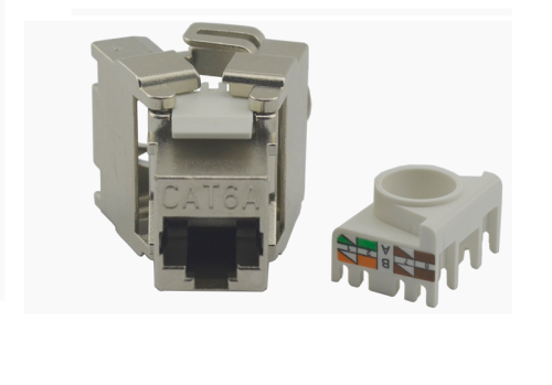 שקע קיסטון CAT6A / CAT7 מסוכך