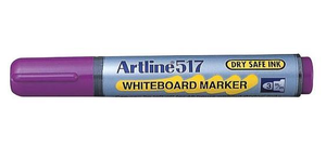 טוש מחיק ללוח ארטליין 517 ראש עגול - סגול Artline