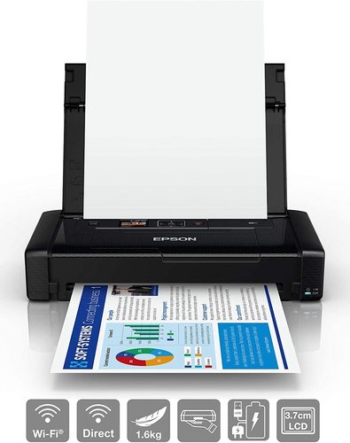 מדפסת הזרקת דיו אפסון Epson WorkForce WF-100W - ניידת אלחוטית