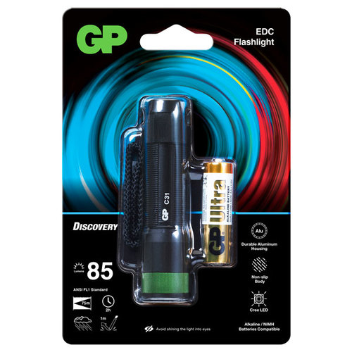 פנס יד לטיולי צופים  עוצמתי  GP DISCOVERY