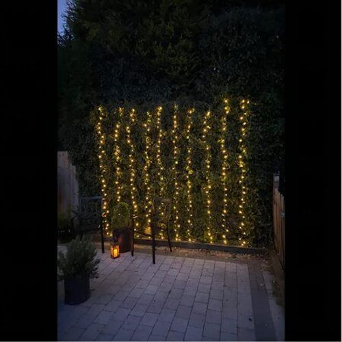 וילון לד סולארי 1x3 מ' עם שלט אלחוטי וחיבור USB