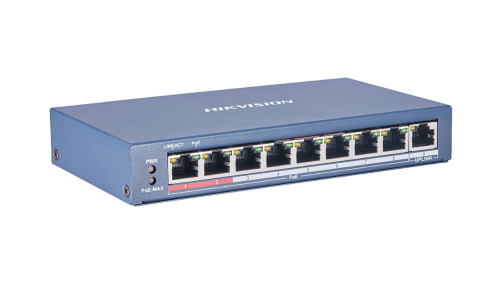סוויץ/מתג 8+1 פורט 10/100 POE CCTV מנוהל דגם DS-3E1309P-EI_M מבית HikVision