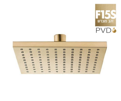 ראש מקלחת 801811F15S זהב מוברש PVD חמת