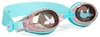 משקפת בריכה מעוצבת לילדים 100% סיליקון עם הגנת UV ומונע אדים - בת ים תכלת (גיל 3+)