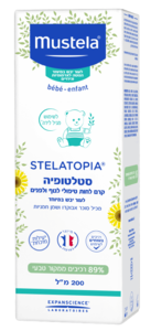 סטלטופיה קרם לחות טיפולי לגוף ולפנים | מוסטלה MUSTELA | מכיל 200 מ"ל