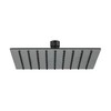 ראש מקלחת נירוסטה מרובע 20 ס"מ חמת בייסיקס Hamat Basics 416244-01 | שחור מט ZM