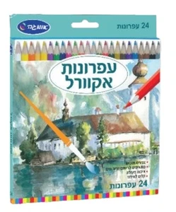 עפרונות אקוורל, 24 יח