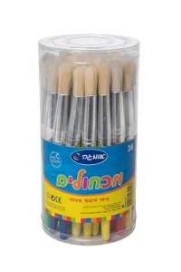 36 מכחולים שטוחים בכוס