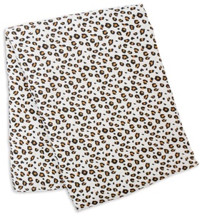 חיתול תינוק גדול מעוצב 100% טטרה במבוק 120X120 ס"מ - מנומר