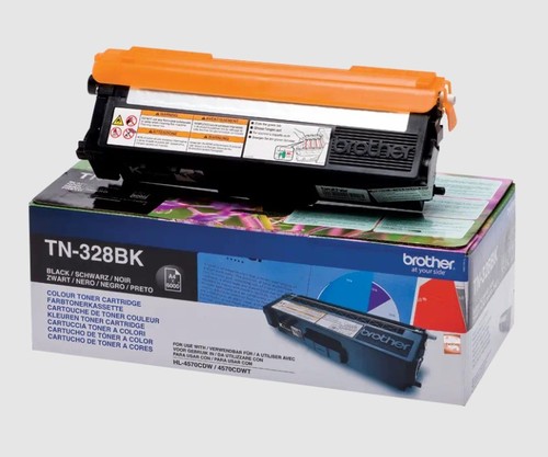 טונר TN-328BK מקורי של Brother - שחור