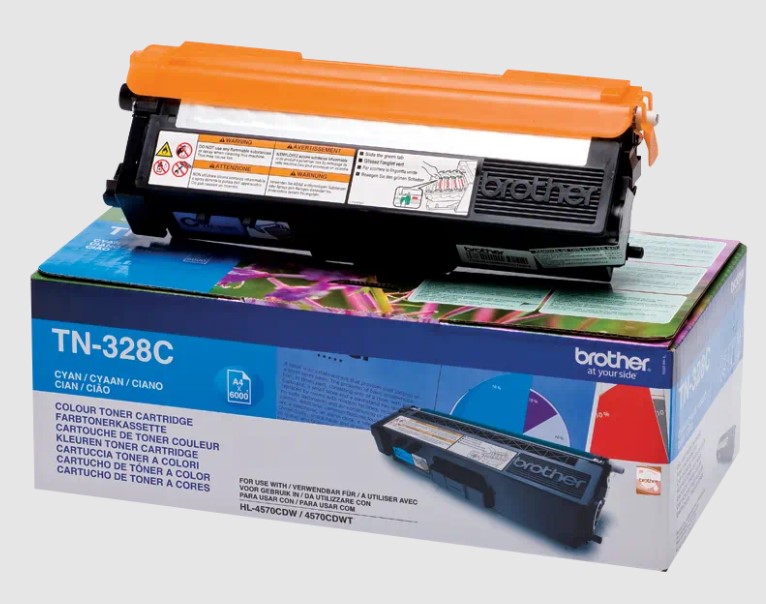 טונר TN-328C מקורי של Brother - כחול
