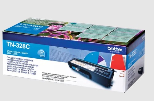 טונר TN-328C מקורי של Brother - כחול