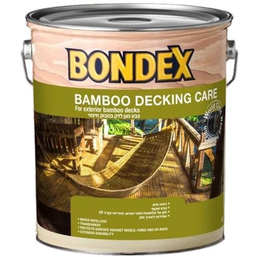 שמן דק 5 ליטר שקוף BONDEX 900 BAMBOO DECKING CARE OIL