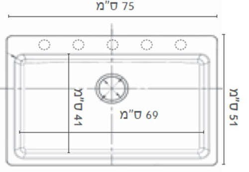 כיור מטבח 'פנינה' פרגמון