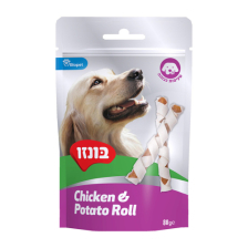 חטיף רול עוף ותפוח אדמה 80 גרם לכלבים