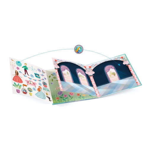 יצירה מדבקות רב פעמי - חיים בטירה
