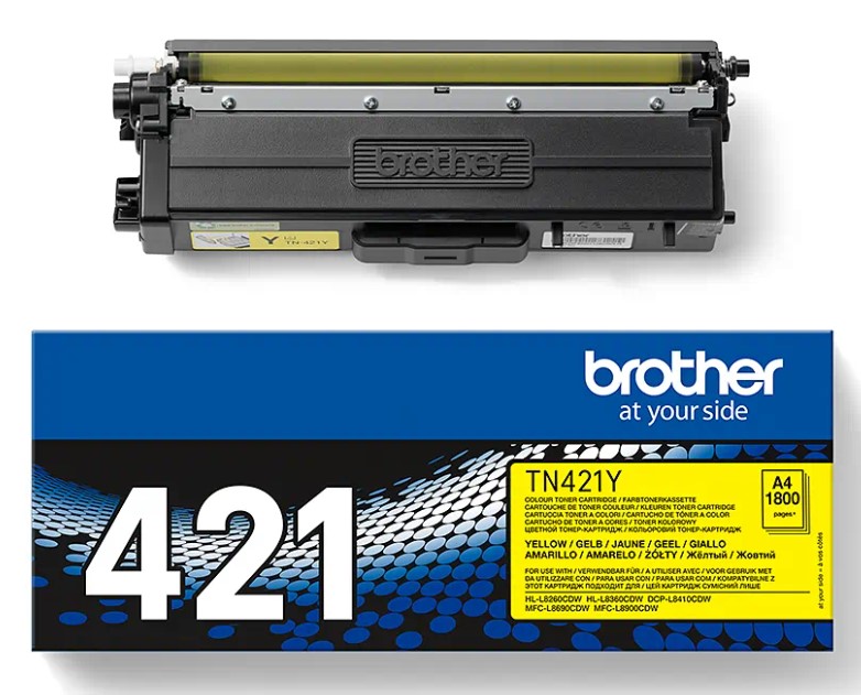 טונר מקורי TN-421Y של Brother- צהוב