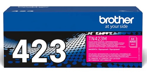 טונר מקורי TN-423M של Brother- מג'נטה אדום