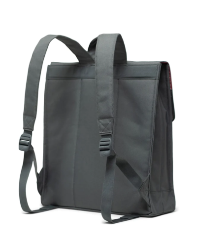 תיק גב הרשל בצבע אפור| CITY MID-VOLUME GREY SYNTHETIC LEATHER