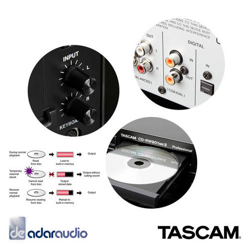 צורב דיסקים מקצועי TASCAM CD-RW900MKII