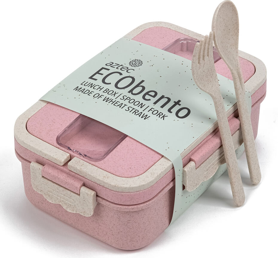 מארז בנטו לארוחה ECO BENTO M ורוד