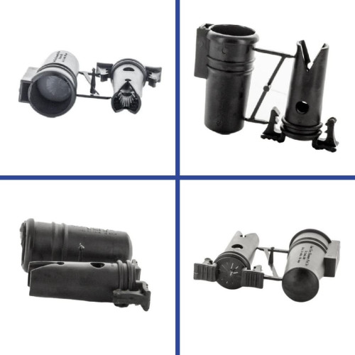 מחבר סיליקון מתח נמוך שחור LV9500 מוגן מים 1 יחידה