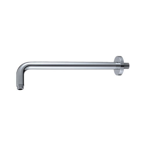זרוע זוויתית לראש מקלחת מהקיר 40 ס"מ + רוזטה Hamat Basics 7922 | כרום ניקל