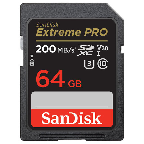 כרטיס זיכרון Sandisk Extrem Pro 64GB 200MBs 4K
