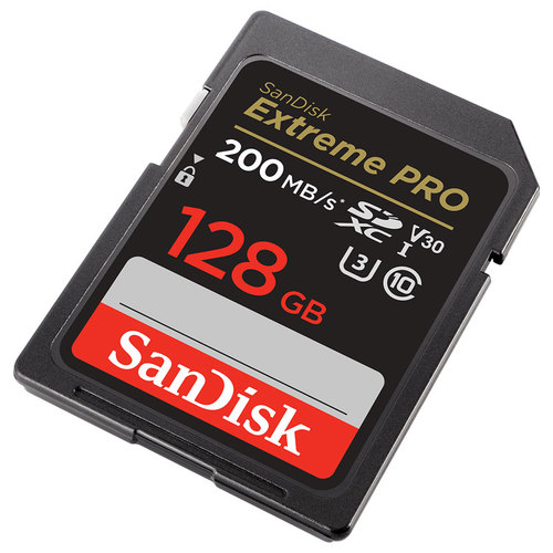 כרטיס זיכרון Sandisk Extrem Pro 128GB 200MBs 4K