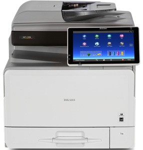 מדפסת ‏לייזר צבעונית משולבת Ricoh MPC306 מחודשת