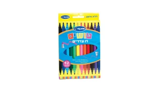 טושים דו צדדיים 12 בקופסא