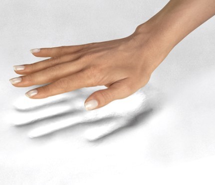 משטח עכבר קצף זיכרון לפרק כף היד Memory Foam Mouse Pad/ Wrist Rest שחור
