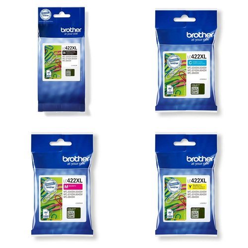 סט ראשי דיו מקורי Brother LC422XL