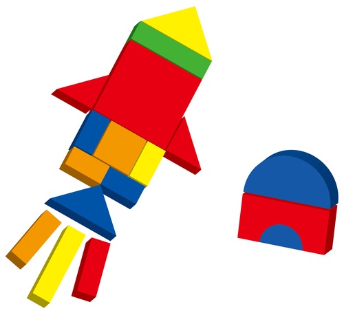 תיבת צורות גיאומטריות מגנטיות עם 42 חלקים ו 12 כרטיסיות
