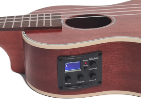 יוקלילי קונצרט מוגברת EQ-245 כולל תיק מבית BELL