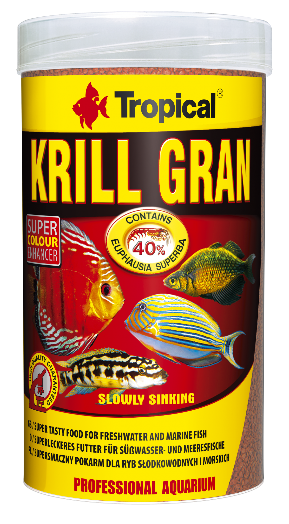 מזון קריל גרגרים 1000 מ”ל Tropical Krill Gran
