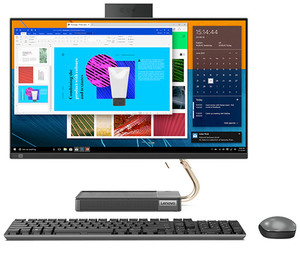 מחשב עם מסך מגע All In One Lenovo IdeaCentre AIO 5 23.8" Intel Core i7-11700T F0G30088IV - בצבע Graphite Grey