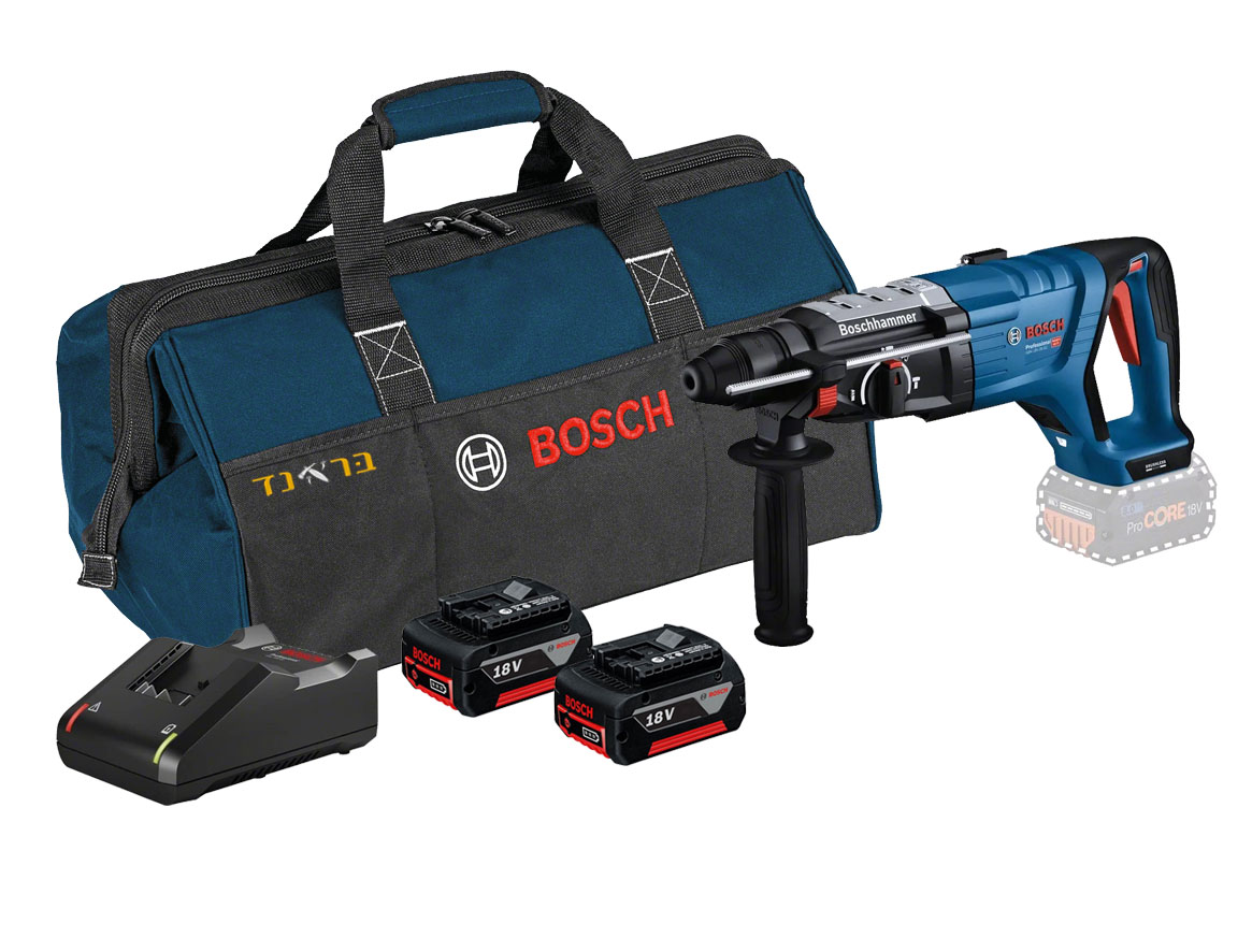 פטישון בראשלס נטען 18V + שתי סוללות 5.0AH