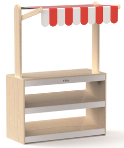 דוכן מכירות סופרמרקט מעץ מלא