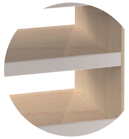 דוכן מכירות סופרמרקט מעץ מלא