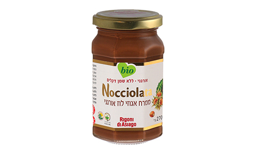 ממרח אגוזי לוז חלבי אורגני (250 גרם)- NOCCIOLATA