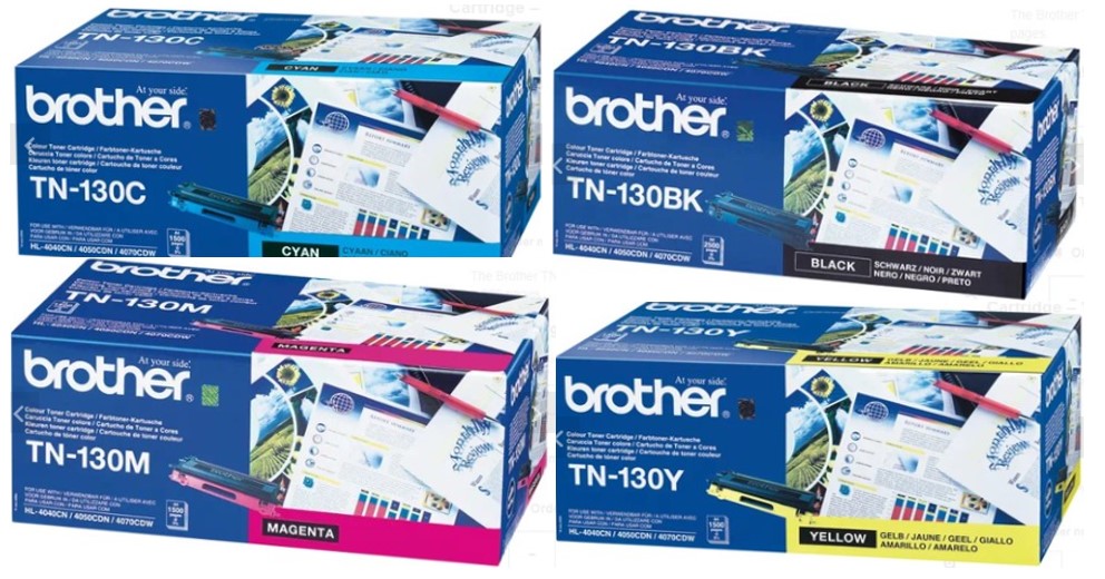 סט טונרים TN-130B/C/M/Y מקורי של Brother