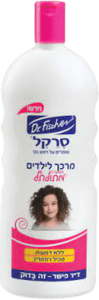 דר פישר | מרכך לילדים סרקל | שמורים על ראש נקי | לשיער מתולתל | מכיל 1 ליטר