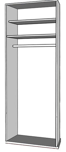 ארון בגדים 2 דלתות דגם GR-55 