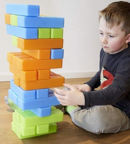 משחק דומינו + ג'נגה ענקי 30 חלקים 