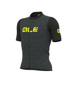 חולצה לרכיבת אופניים לגברים CROSS JERSEY שחור-אפור אלסטית טכנית ומנדפת מאוד
