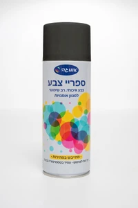 ספריי צבע שחור מט