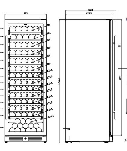 מקרר יין JG166A-X HARMONY 