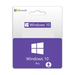 מערכת הפעלה Microsoft Windows 10 Pro - מפתח מוצר ללא דיסק/USB